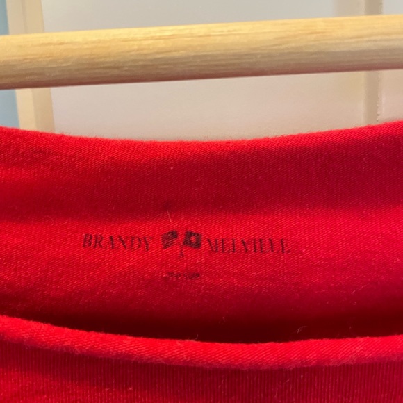 Brandy Melville red off the shoulder shirt - Picture 3 of 3